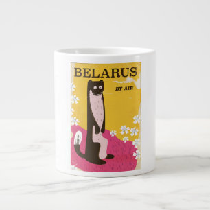 Weißrussland Vintage Reiseplakat Jumbo-Tasse