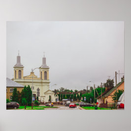Weißrussland Volkovysk Stadt Architektur Poster