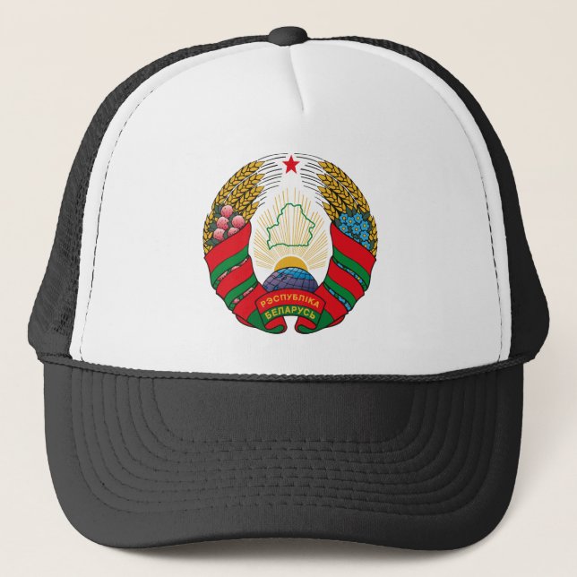 Weißrussland-Wappen (alten) Hut Truckerkappe (Vorderseite)