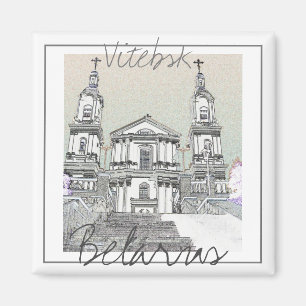 Weißrussland Wizebsk Stilisierte Architektur Magne Magnet