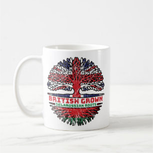 Weißrusslandflagge Vereinigtes Königreich Kaffeetasse