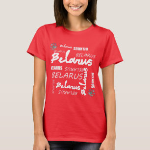 Weißrusslandische Blume T-Shirt