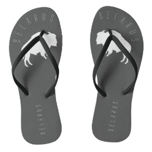 Weißrusslands Bison З б р е л у Б а р у с Flip Flops