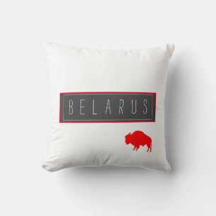 Weißrusslands Bison З б р е л у Б а р у с Kissen
