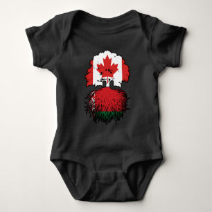 Weißrusslands kanadische Treuhandflagge Kanada Baby Strampler