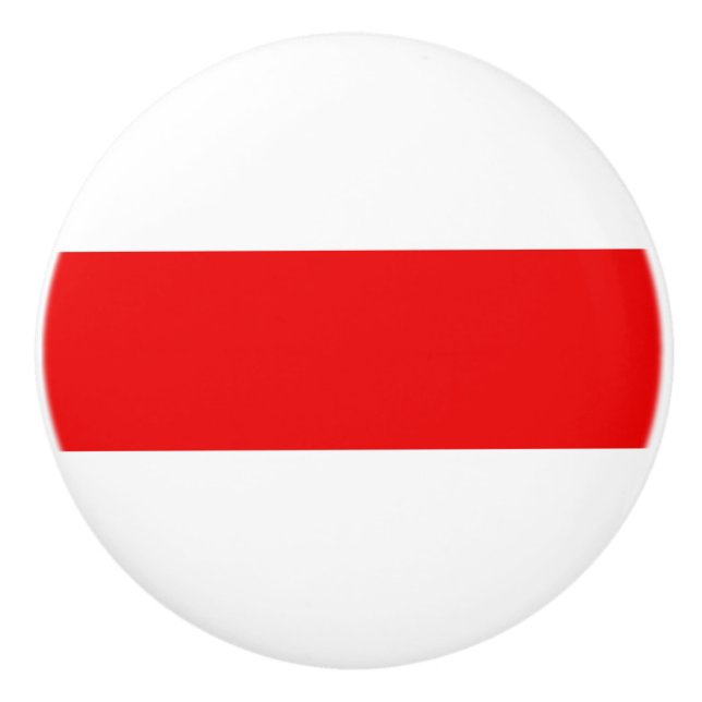 Weißrusslands Protestflaggensymbol Keramikknauf (Vorderseite)