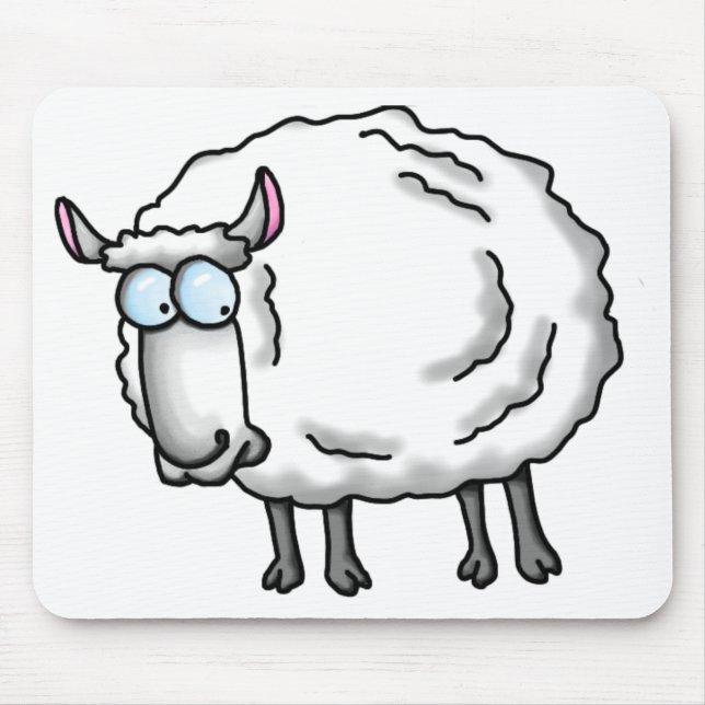Weißschaf Mousepad (Vorne)