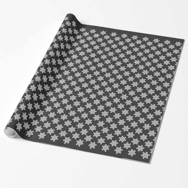 Weißschneeflocke Geschenkpapier (Ungerollt)