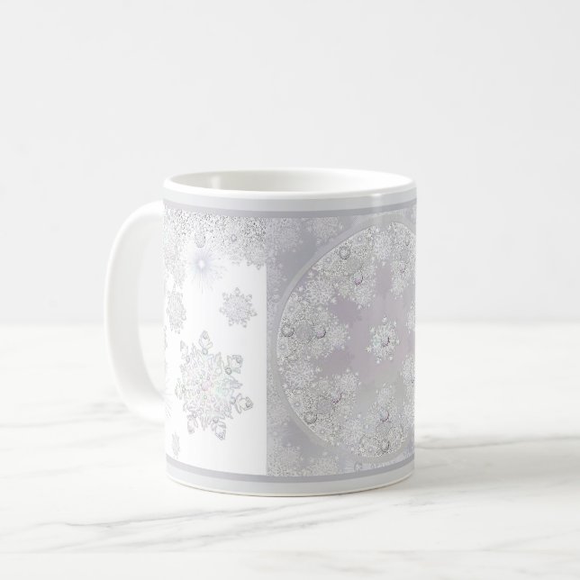 Weißschneeflocke Kaffeetasse (Vorderseite Links)