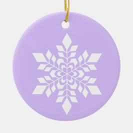 Weißschneeflocke Keramik Ornament