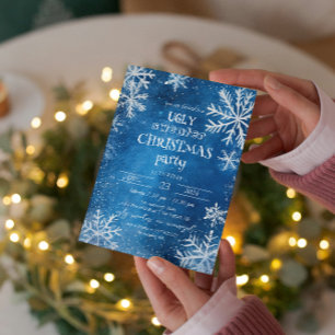 Weißschneeflocken Ugi Sweater Weihnachtsgebäck Par Einladung