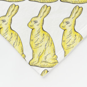 Weißschokolade Bunny Rabbit Osterkerze Fleecedecke