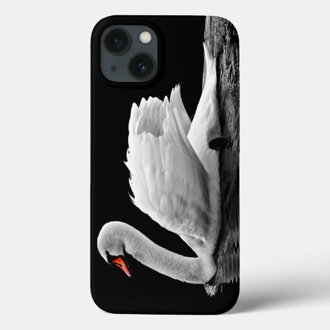 Weißschwan am See Case-Mate iPhone Hülle (Rückseite)