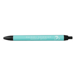 Weißschwan auf Robin Egg Blue Minimalistisch Kugelschreiber