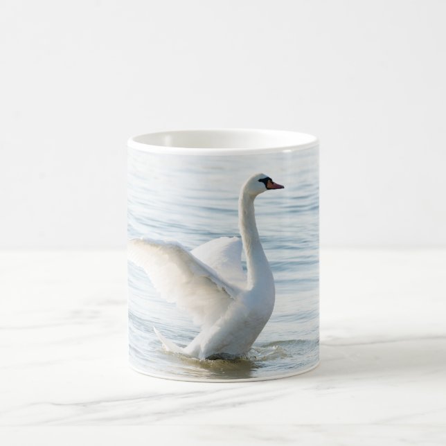 Weißschwan Cygnus Kaffeetasse (Mittel)