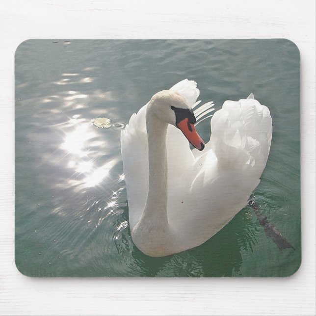 Weißschwan Mousepad (Vorne)