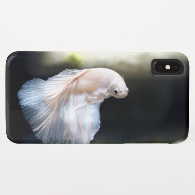 Weißsiamischer Kampffisch Case-Mate iPhone Hülle (Rückseite (Horizontal))
