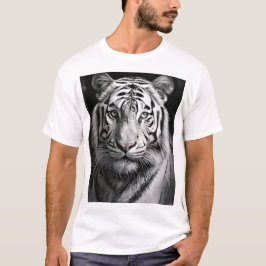 Weißtiger-Holzkohle T-Shirt