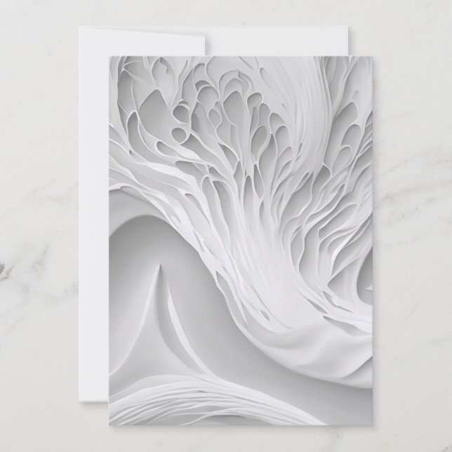 Weißwabenkraut Feiertagskarte (Vorderseite)