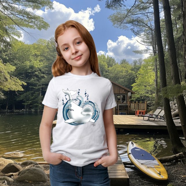 Weißwal Blau T-Shirt (Von Creator hochgeladen)