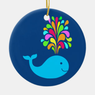 Weißwal Keramik Ornament