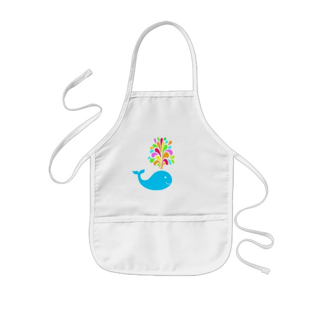 Weißwal Kinderschürze (Vorne)