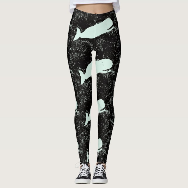 Weißwal Leggings (Vorderseite)