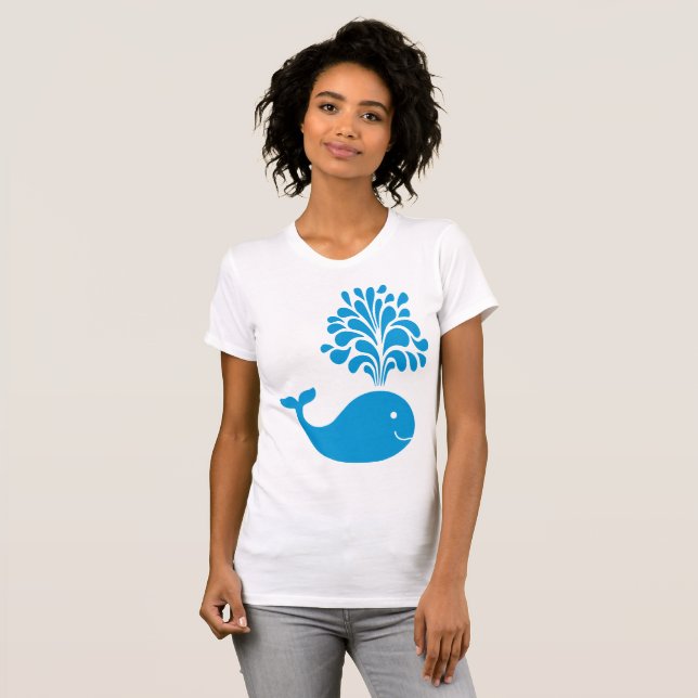 Weißwal T-Shirt (Vorne ganz)