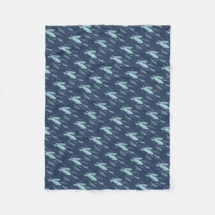 Weißwal-umfassende Weißwal-Wal-Kunst-Fleece-Decke Fleecedecke