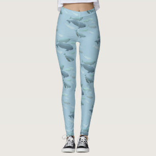 Weißwal-Wal-Leggings-Baby-Weißwal-Leggings Leggings