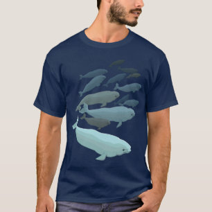 Weißwal-Wal-T - Shirt-Wal-Kunst-Shirts fertigen T-Shirt