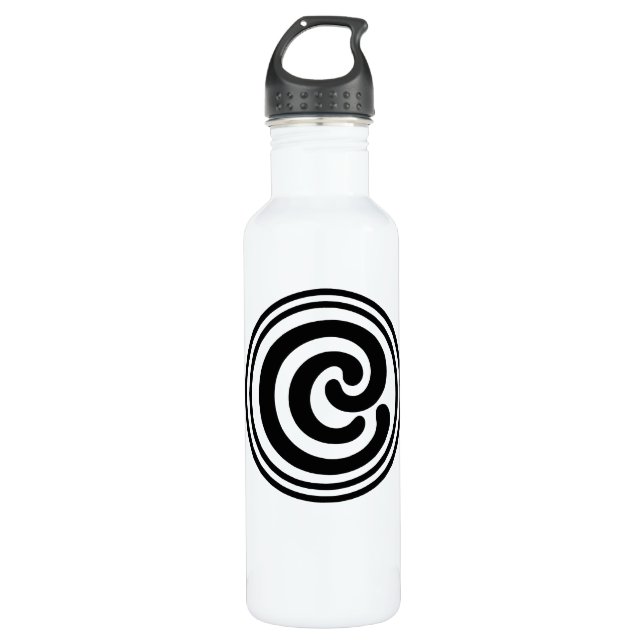 Weißwasserflasche Edelstahlflasche (Vorderseite)