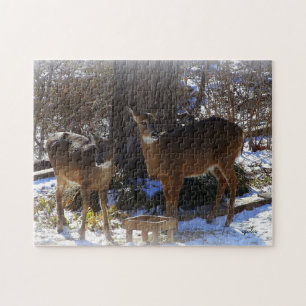 Weißwedelhirsch 11x14 Foto-Puzzle mit Geschenkbox