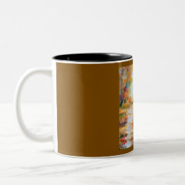 Weißwedelhirsch-Herbstbecher und -Tassen Zweifarbige Tasse