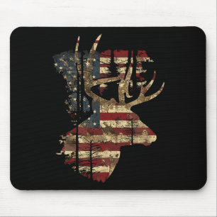 Weißwedelhirschjagd 4. Juli USA Americ Mousepad