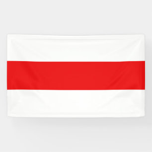 Weißweiße Revolution der weißrussischen Protest Banner