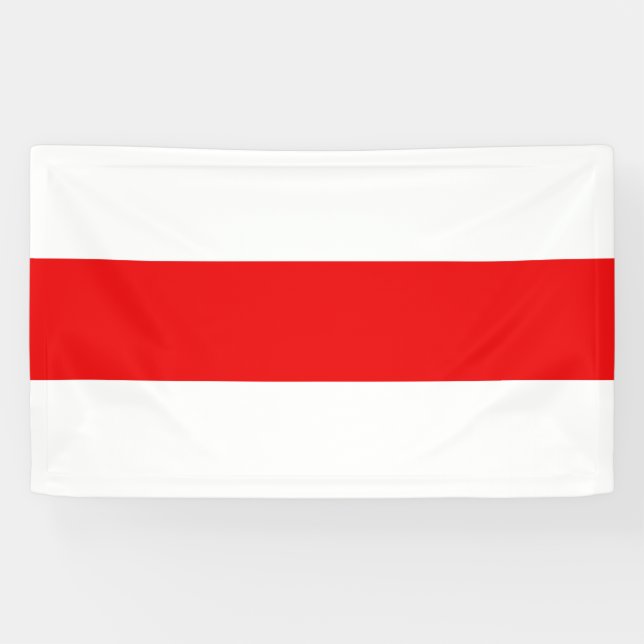 Weißweiße Revolution der weißrussischen Protestfla Banner (Horizontal)