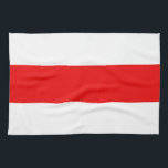 Weißweiße Revolution der weißrussischen Protestfla Geschirrtuch<br><div class="desc">Weißer Protestflagge Symbol der weißen Revolution Freiheit Stripe Demokratie</div>