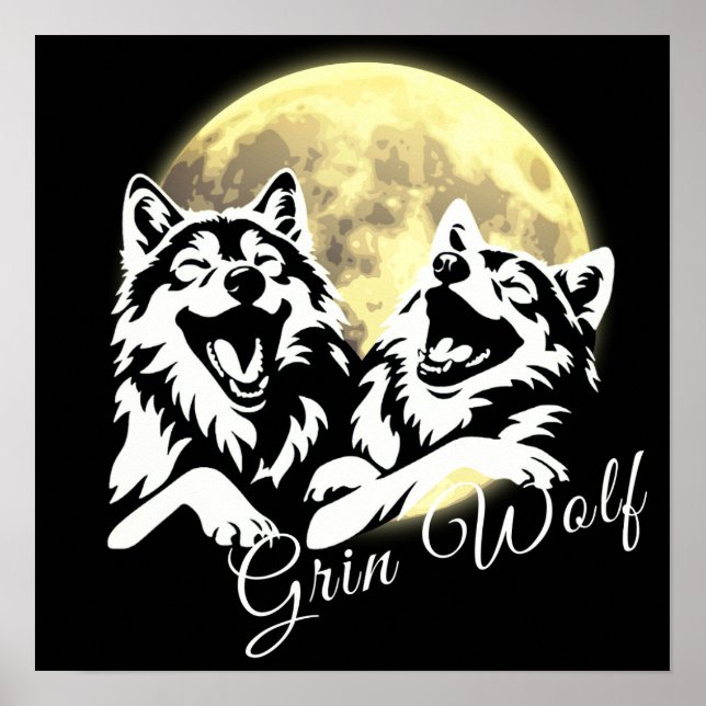 Weißwölfe 'Grin Wolf' Poster (Vorne)