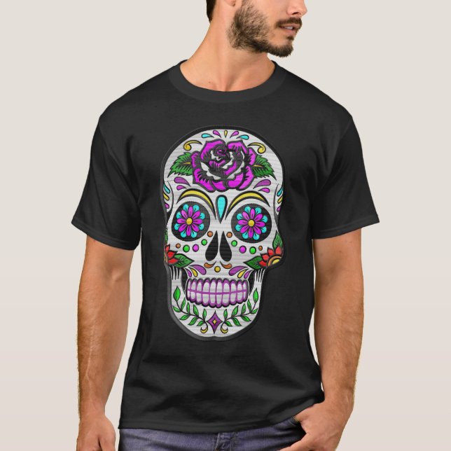 Weißzuckerschädel T-Shirt (Vorderseite)
