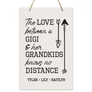 Weist keine Distanz zu Gigis 8" x 12" Wandzeichen 