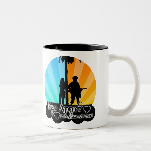 Weit auseinander zweifarbige tasse (Rechts)