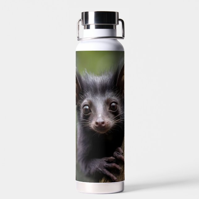 "Weit Mit Augen Auge in einem Baum" Trinkflasche (Rückseite)
