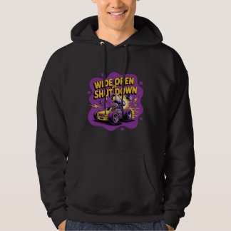 Weit offen oder stillgelegt lustiges Drag-Racing-A Hoodie