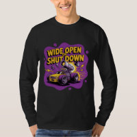 Weit offen oder stillgelegt lustiges Drag-Racing-A