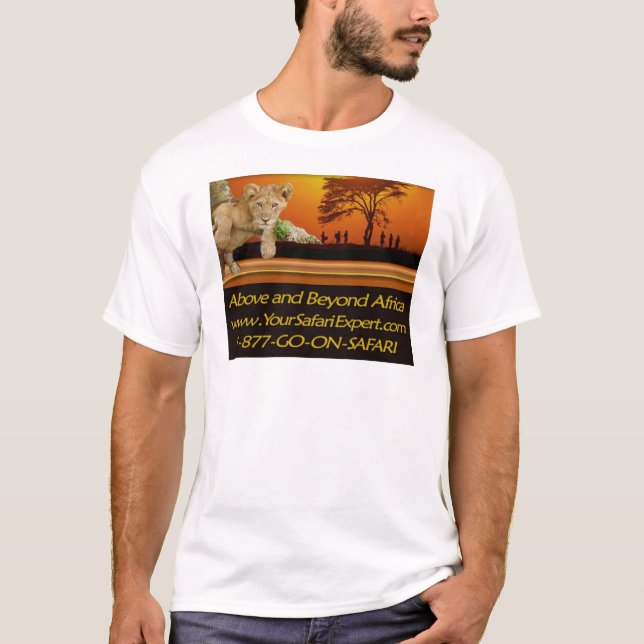 Weit über HELLFARBIGEM T - Shirt Afrikas (Vorderseite)