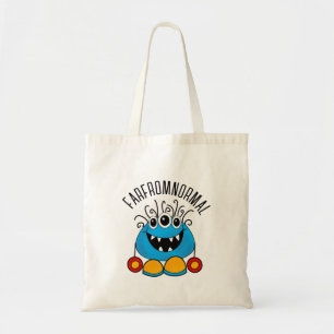 WEIT VON NORMALEN ZWEI MIT AUGEN MONSTER TOTE BAG TRAGETASCHE