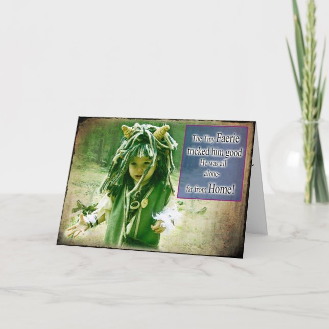 Weit von Zuhause-Schleppangel Karte (Vorderseite)