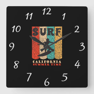 Weitblick der California Wall Quadratische Wanduhr
