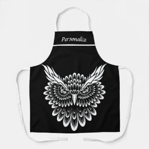 Weite Alte Owl Weisheit Personalisiert Schürze